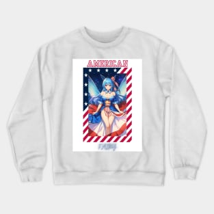 Patriotic Sky Fairy Crewneck Sweatshirt